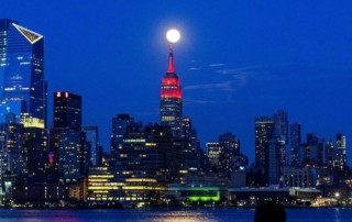 Empire State Building Covid 19 Illuminazione a led