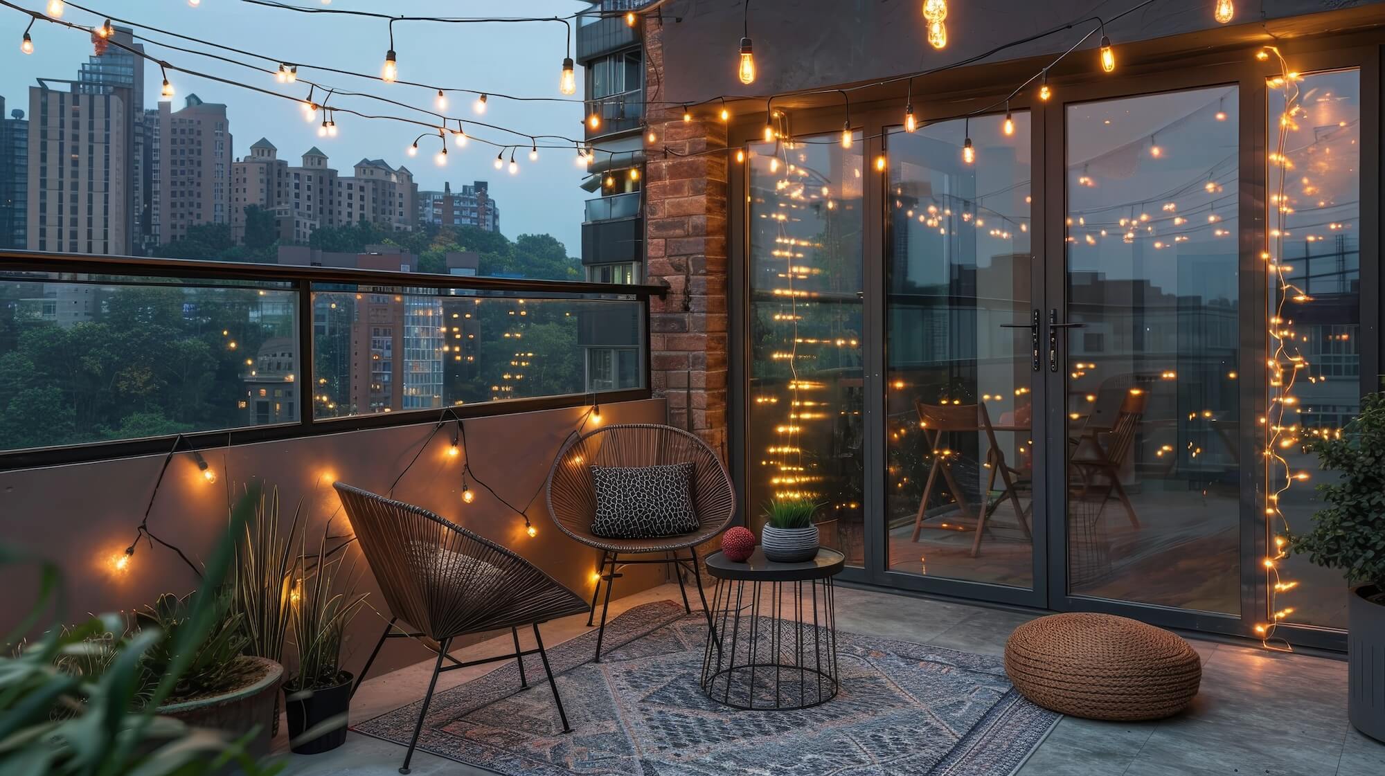 Idee di illuminazione per trasformare il terrazzo in uno spazio da vivere